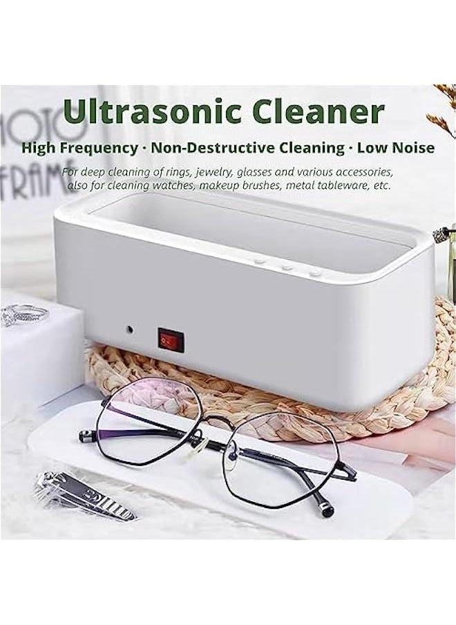 Generic Ultrasonic Jewelry Cleaner, Professional Ultrasonic Cleaning Machine for Jewelry, Ring, Silver, Retainer, Eyeglass, Watches, 300mL, Portable and Low Noise, 45KHz USB Ultrasound  - Image 2