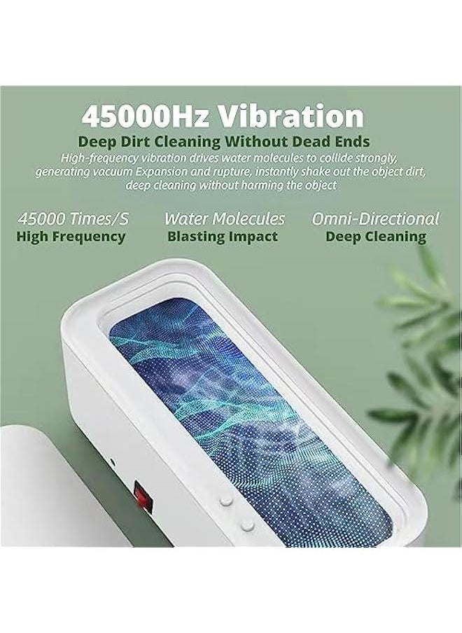 Generic Ultrasonic Jewelry Cleaner, Professional Ultrasonic Cleaning Machine for Jewelry, Ring, Silver, Retainer, Eyeglass, Watches, 300mL, Portable and Low Noise, 45KHz USB Ultrasound  - Image 3