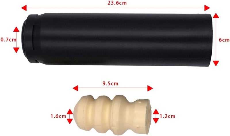DEMULAX Car Rear Shock Absorber Buffer Rubber Boot Set - Image 2