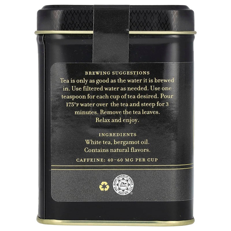 Harney & Sons Winter White Earl Grey Tea, 2 oz loose leaf tea - Image 2