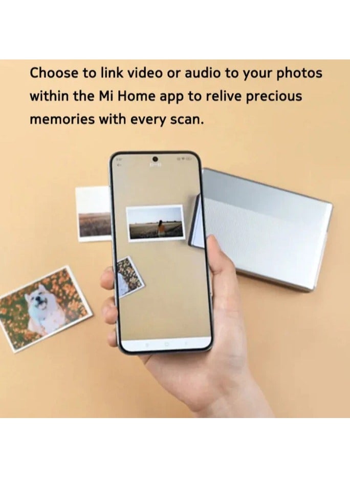 REBENUO Pocket Photo Printer 1s Wireless bluetooth Thermal Print AR Video ZINK Inkless Technology Portable Printing Mi home APP - Image 4