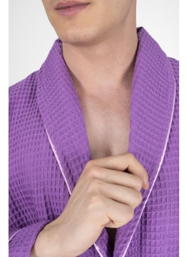 Varol Kaos Series Shawl Collar Pique Bathrobe Dressing Gown  - Image 1