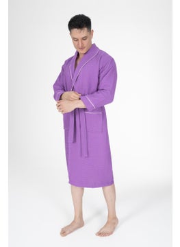 Varol Kaos Series Shawl Collar Pique Bathrobe Dressing Gown  - Image 5