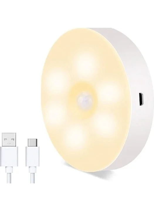 5DM Motion Sensor USB Rechargeable Spot Lamp Magnet and Adhesive Daylight Color LED