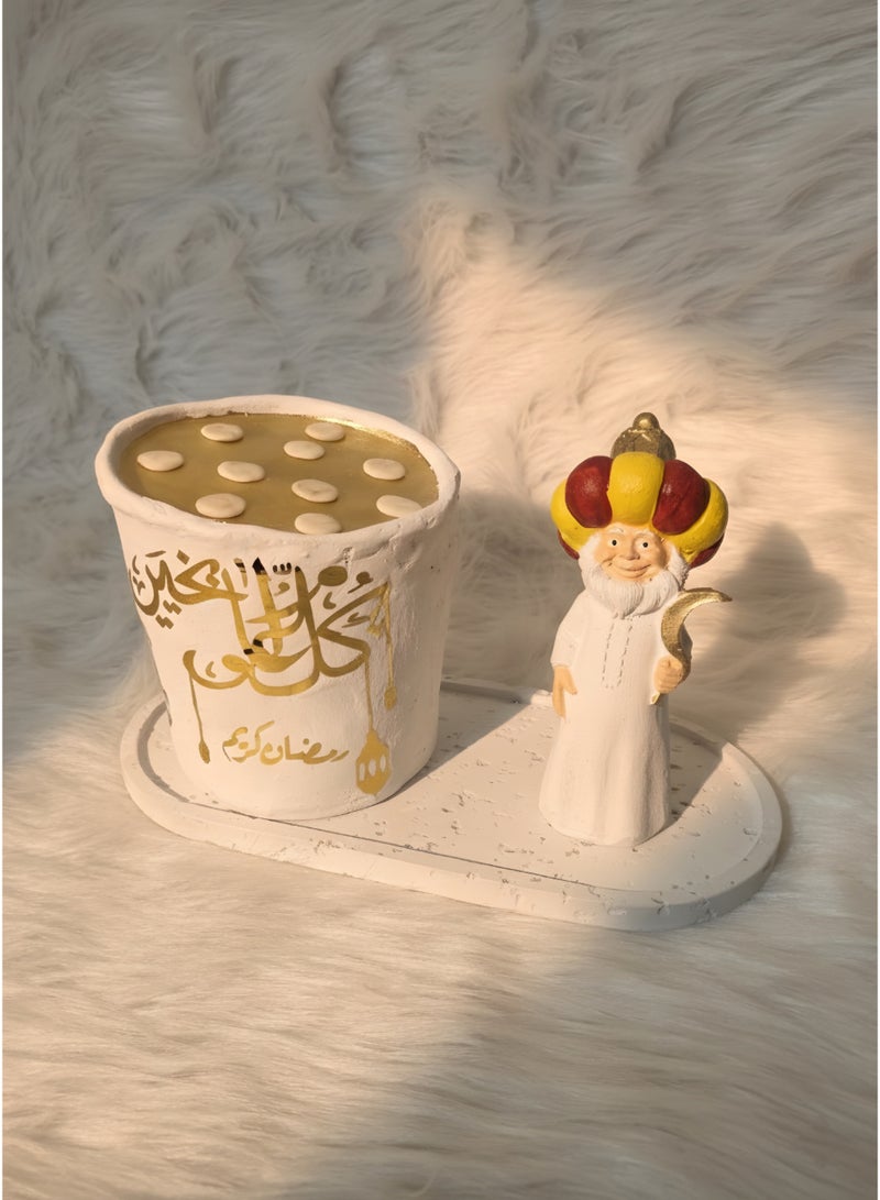 مجسم فنانيس رمضان مع عربية قطايف – ديكور رمضاني مميز - Image 2