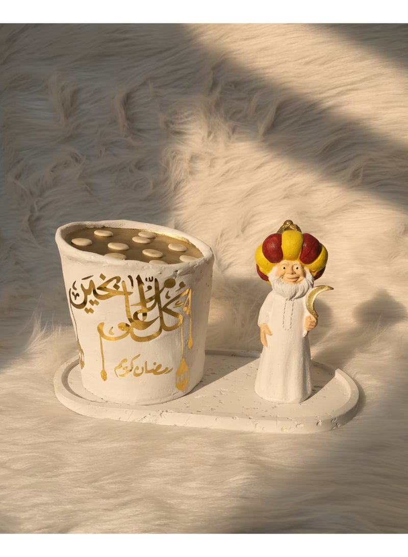 مجسم فنانيس رمضان مع عربية قطايف – ديكور رمضاني مميز - Image 3