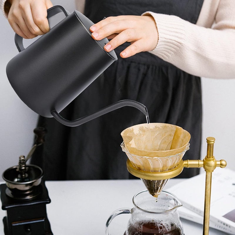 Pilipane Coffee Kettle for Stove Top Premium Gooseneck Kettle Pour Over Coffee Kettle Tea Pot Stovetop Teapot Hot Water Heater for Camping Home Kitchen Stainless Steel Small 350 ml11 Oz - Image 3