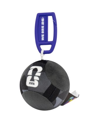 FIFA® World Cup 2026™ 3-Inch  Plush Soccer Ball Keychain Grey color – Soft Collectible for fans - view 2