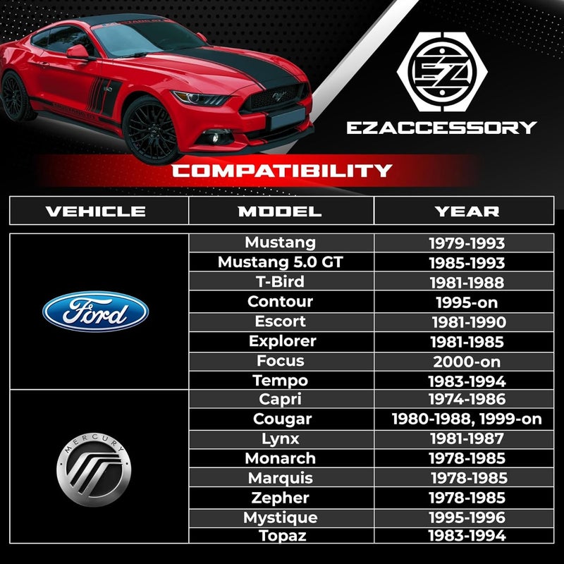 ezaccessory 2 Wheel Adapters Spacers 4x4.25 to 4x4.25 (4x108 to 4x108) Thickness 1 Inch - Image 2