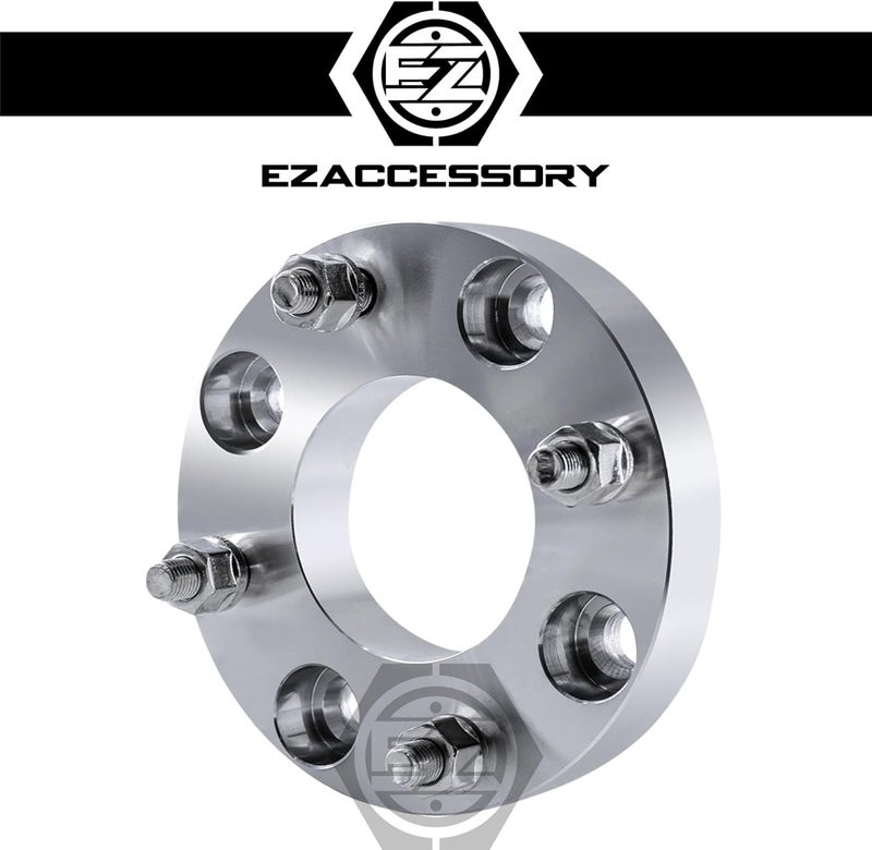 ezaccessory 2 Wheel Adapters Spacers 4x4.25 to 4x4.25 (4x108 to 4x108) Thickness 1 Inch - Image 4