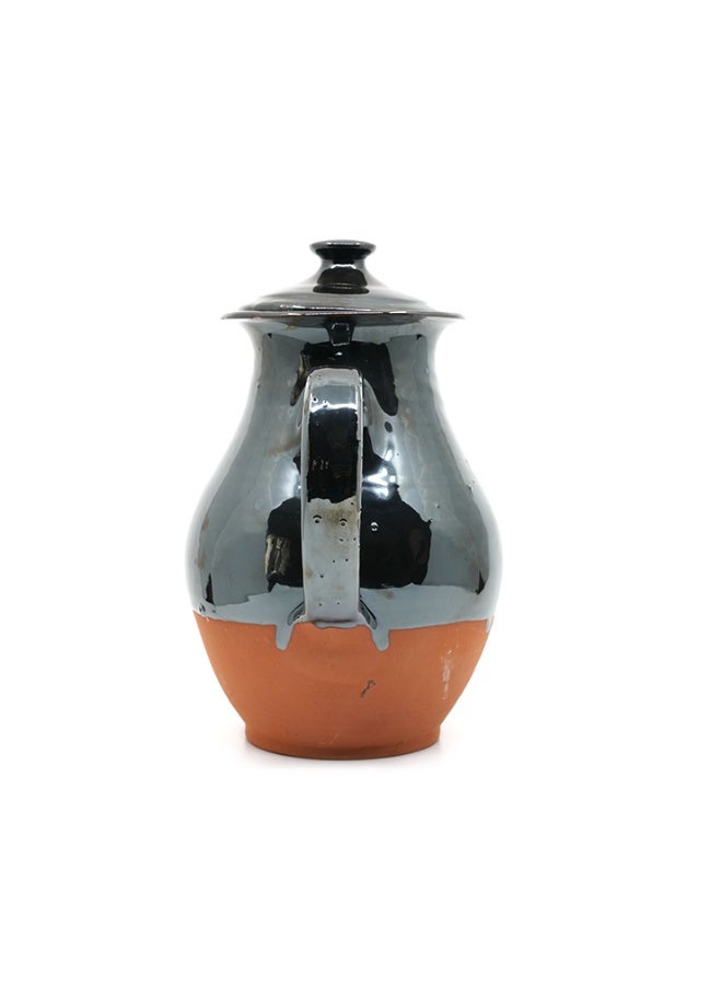 ارك إبريق أسود طيني من ARK Dirtique سعة 1 لتر – إبريق تيراكوتا مصنوع يدويًا بتصميم أنيق، مثالي للتقديم - Image 4