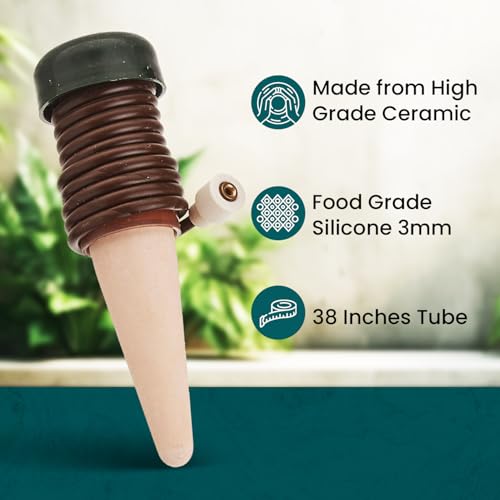 Blumat Classic Plant Watering Stakes - Self-Watering Insert for Indoor and Outdoor Plants - Automatic Slow Release Irrigation System for Potted Plants - Houseplant Care Device (25 Pack) - Image 4