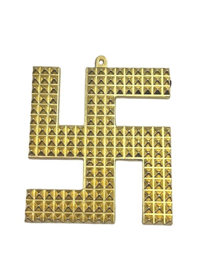 numeroastro Vastu Swastik Pyramid in Ashtadhatu Wall Hanging (4 Inches) (1 Pc) - Image 1