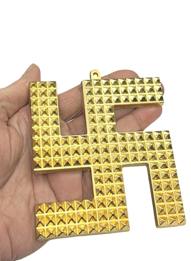 numeroastro Vastu Swastik Pyramid in Ashtadhatu Wall Hanging (4 Inches) (1 Pc) - Image 2