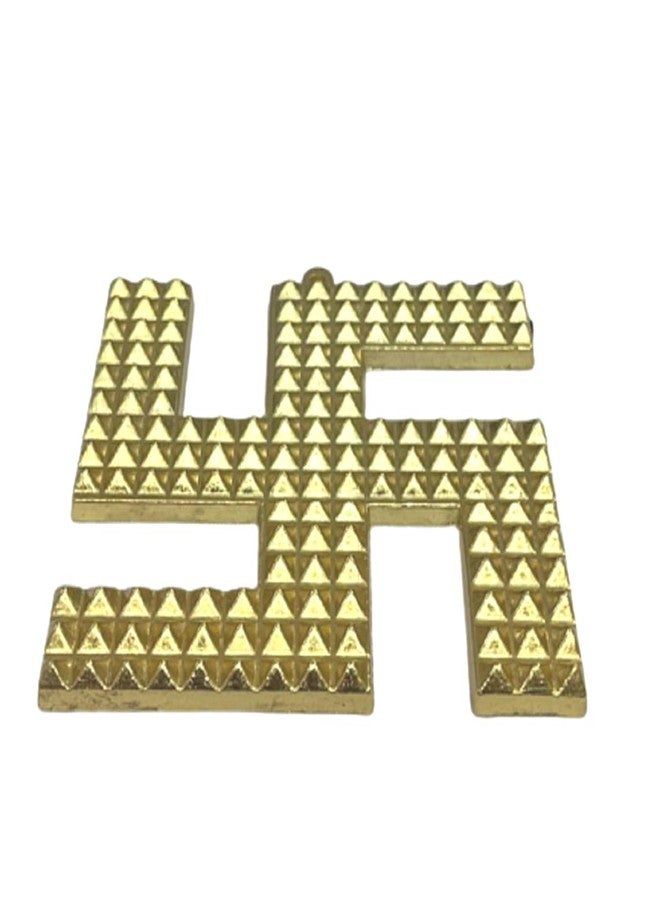 numeroastro Vastu Swastik Pyramid in Ashtadhatu Wall Hanging (4 Inches) (1 Pc) - Image 3