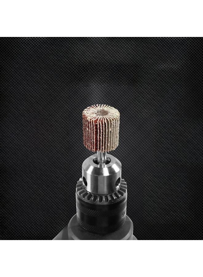 Abrasive Flap Wheel Sander Set, 1/4”Shank Flap Sander for Drill, Flap Wheel Sander Drill Attachment, 80 Grit Flap Wheels - Image 1