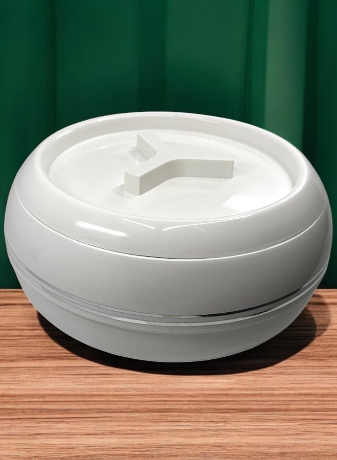 JAYPEE Palazio 2 Piece Food Warmer Insulated Casserole Hot Pot Set White -2500ml each - Image 3