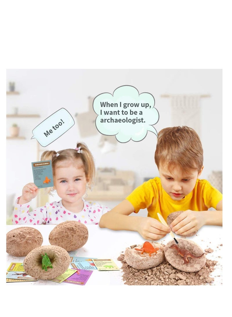 Arabest Dinosaur Eggs Dig Kit 12 Pack Discover 12 Different Dinos Archaeology and Paleontology Toy Dino Egg Excavation Kit STEM Toys for Boys Girls Kids Gift - Image 5
