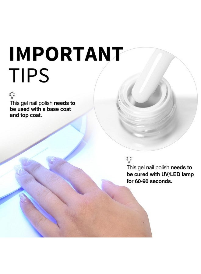 كاني  طلاء جل أبيض من CANNI، قطعة واحدة من طلاء الجل بلون أبيض نقي، طلاء أظافر أبيض لامع، طلاء أظافر جل قابل للغسل بالأشعة فوق البنفسجية، أظافر فرنسية، صالون تجميل، مانيكير، اصنعها بنفسك - Image 3