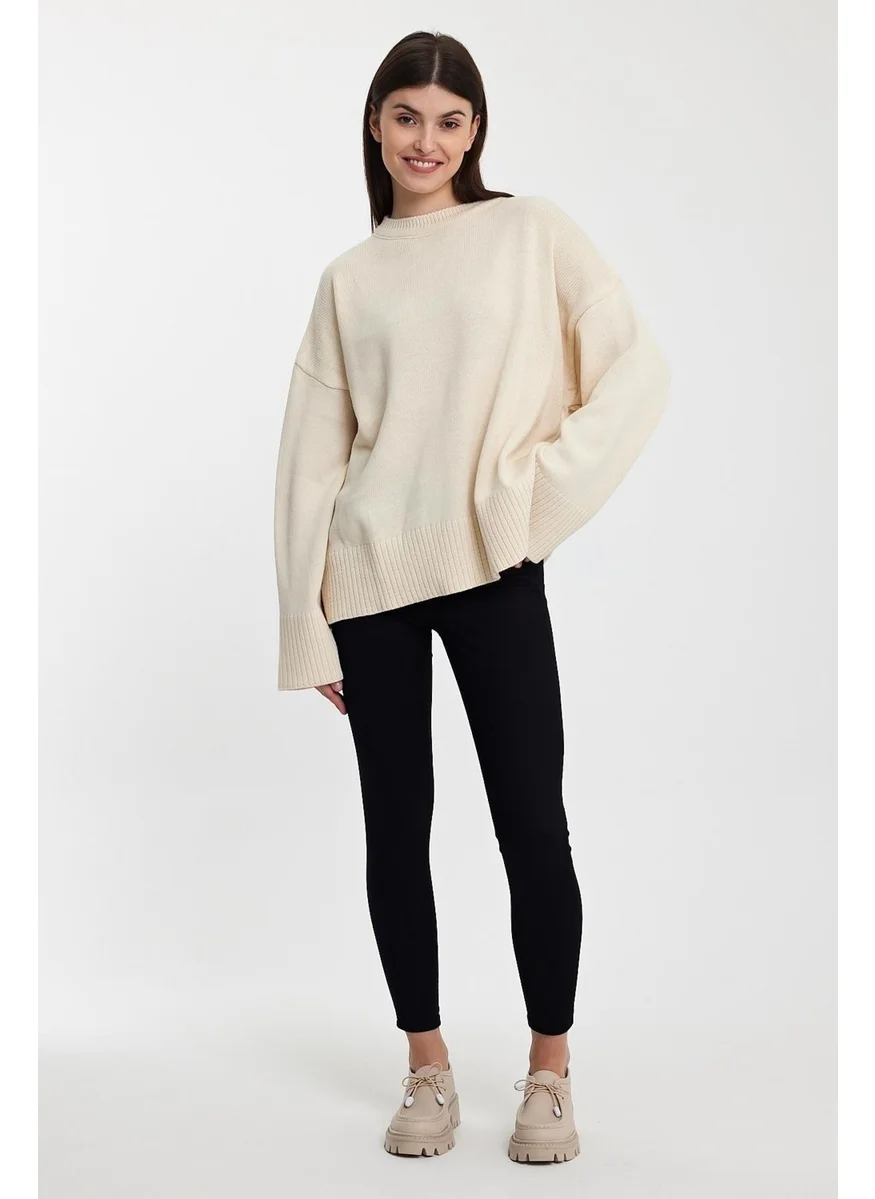 Alexandergardi Alexandergardı Oversize Basic Sweater(A92145-S)