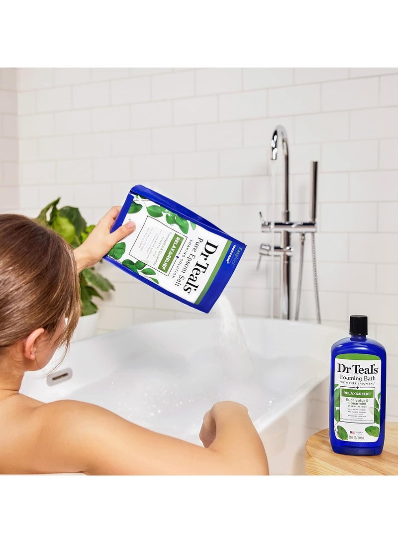 Dr Teal's Epsom Bath Salt - Eucalyptus And Spearmint - Image 3