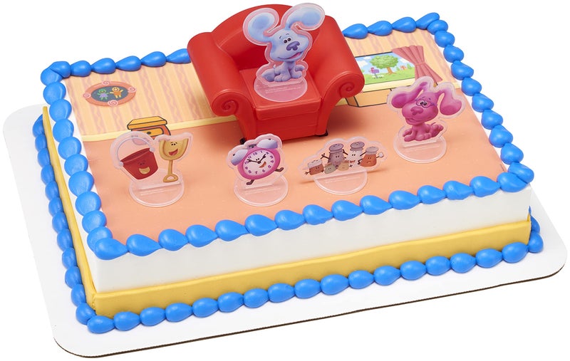 DecoPac DecoSetÂ® Blueâ€™s Clues & You Cake Topper, 6-Piece Set of Decorations with Blue and Friends, Create an Adorable Birthday Cake - Image 5