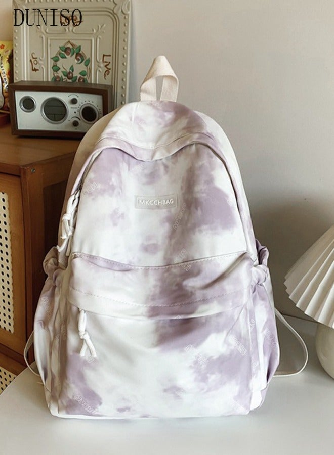 DUNISO School Backpack Large Capacity Multi-pocket Students Backpack School Bag Fashion Book Bags Waterproof Wear-resistant Backpacks for Teen College Students Laptop Bag for Casual Travel - Image 2