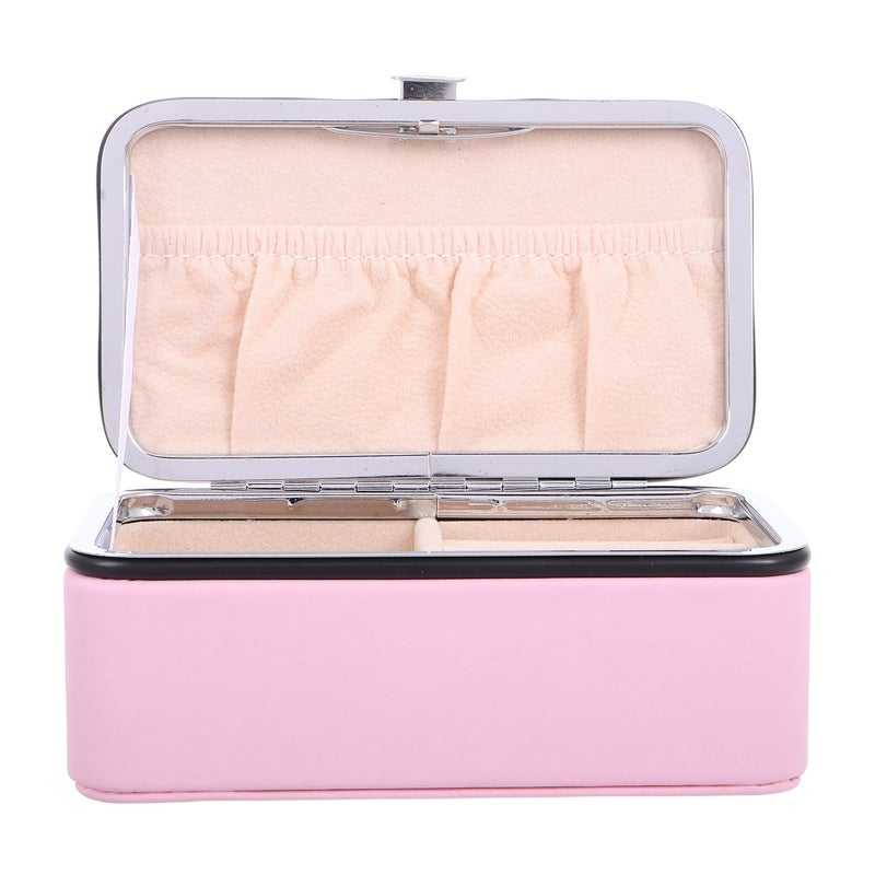 Portable Travel Jewelry Box for Women Small Jewelry Display Organizer for Necklace Earring Display Case for Women Home - Image 4