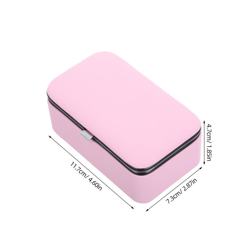 Portable Travel Jewelry Box for Women Small Jewelry Display Organizer for Necklace Earring Display Case for Women Home - Image 3