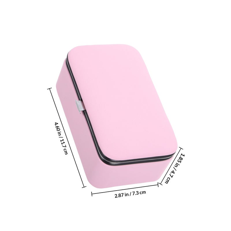Portable Travel Jewelry Box for Women Small Jewelry Display Organizer for Necklace Earring Display Case for Women Home - Image 2