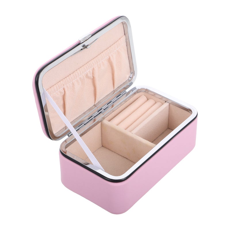 Portable Travel Jewelry Box for Women Small Jewelry Display Organizer for Necklace Earring Display Case for Women Home - Image 5