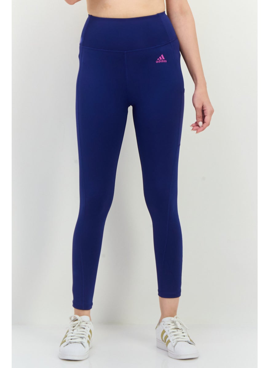 Adidas Women Sportswear Fit Pull On Training Tight, Dark Blue  - Image 1