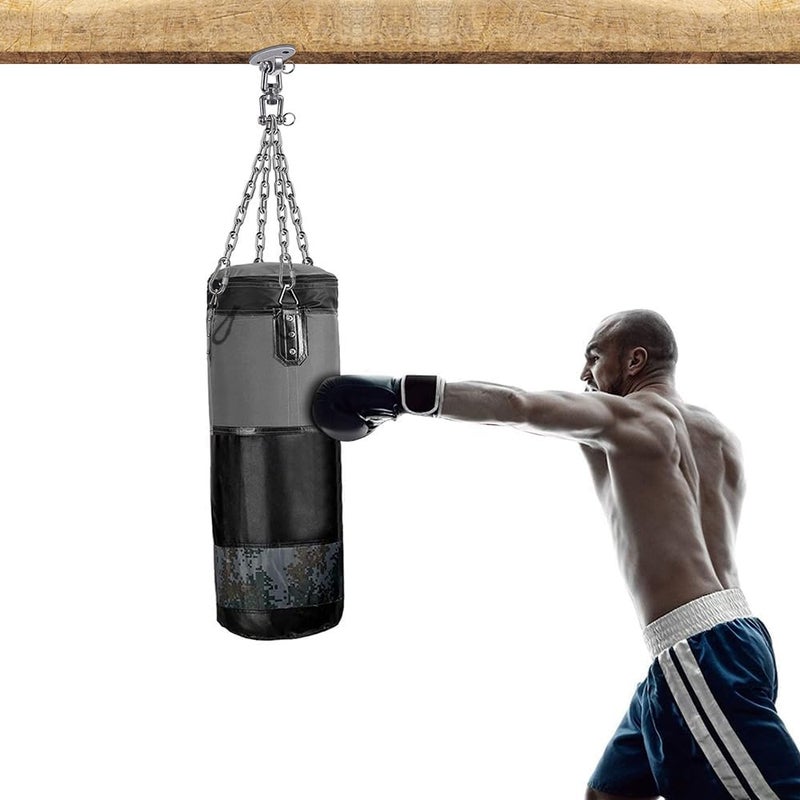 BeneLabel Stainless Steel Heavy Duty Punching Bag Hanger with Chains, Removable Adjustment Chain Size, 360° Rotation Swing Hook, 4 Carabiners, 2 Screws, 800 LB Capacity - Image 3