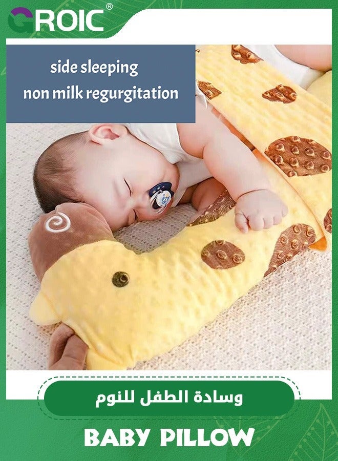 GROIC Baby Pillow for Sleeping,Baby Sleep Pillow, Body Hugging with Fixing Belt Nursing Anti Roll Soothing Side Sleeper Relieve Intestinal Flatulence Newborn Infant - Image 4