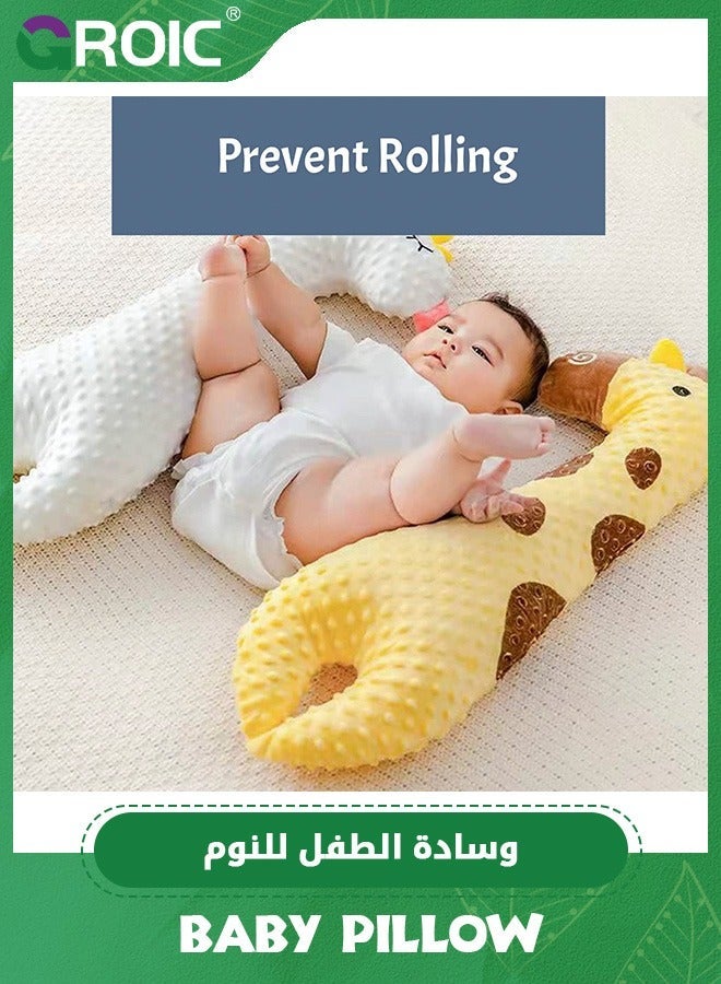 GROIC Baby Pillow for Sleeping,Baby Sleep Pillow, Body Hugging with Fixing Belt Nursing Anti Roll Soothing Side Sleeper Relieve Intestinal Flatulence Newborn Infant - Image 5