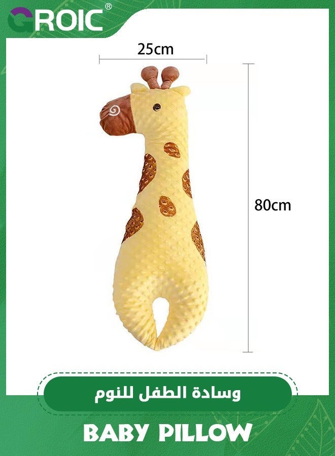 GROIC Baby Pillow for Sleeping,Baby Sleep Pillow, Body Hugging with Fixing Belt Nursing Anti Roll Soothing Side Sleeper Relieve Intestinal Flatulence Newborn Infant - Image 2