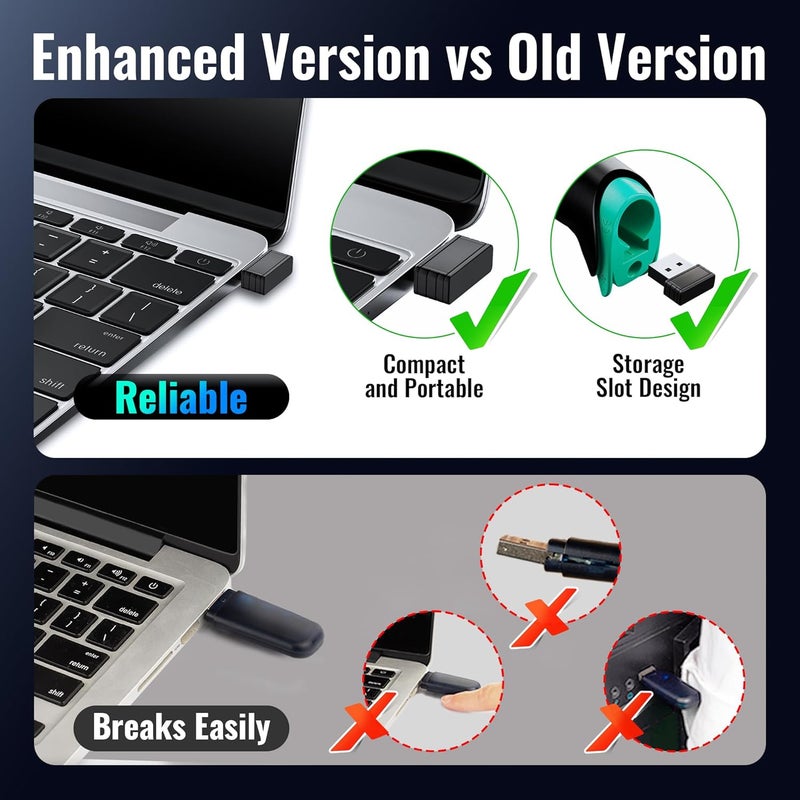 Tera Barcode Scanner 1D Wireless with Battery Level Indicator Versatile 2-in-1 (2.4Ghz Wireless+USB 2.0 Wired) 328 Feet Transmission Distance Rechargeable Barcode Reader USB Handheld Bar Code Scanner - Image 4