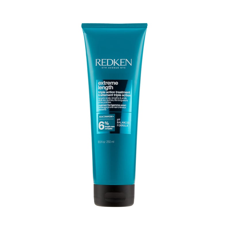 Redken Redken Extreme Length Triple Action Treatment Mask, Rinse-Out Mask With Biotin & Niacinamide - Image 1