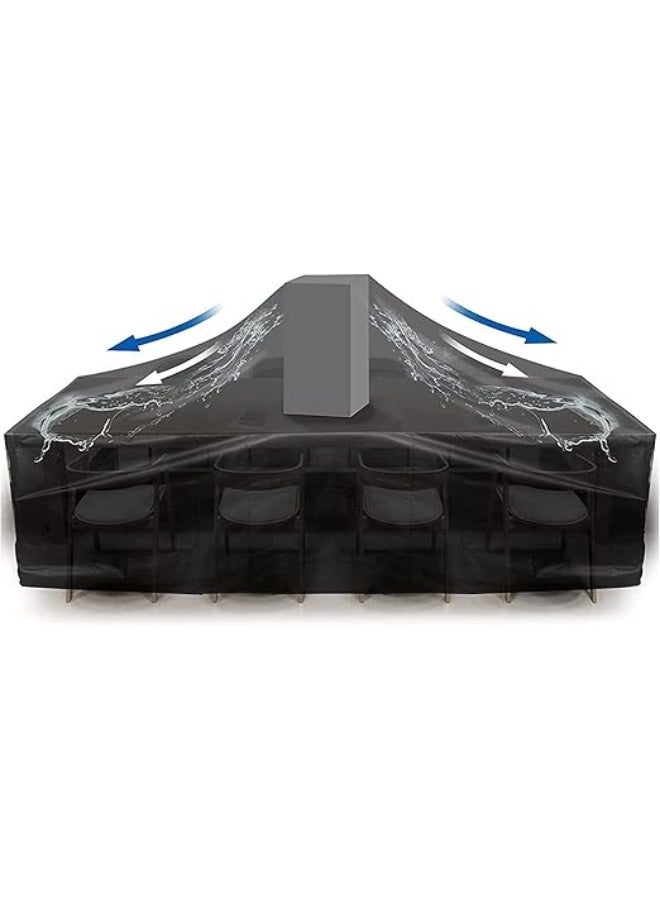 Outdoor Patio Furniture Covers Waterproof,  Outdoor Table and Chair Cover for Rain, UV, Snow and Dust, Extra Large Tear Resistant Patio Furniture Cover - Image 3