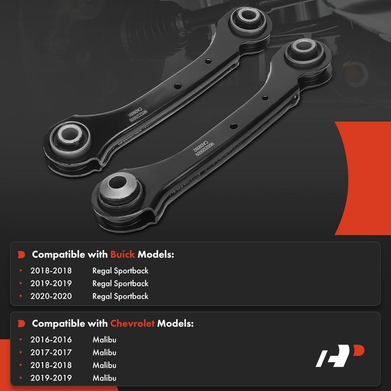 A-Premium Rear Upper Forward Control Arm Kit for Chevrolet Malibu 2016-2019 & Buick Regal Sportback 2018-2020 - Image 2