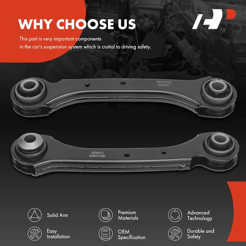 A-Premium Rear Upper Forward Control Arm Kit for Chevrolet Malibu 2016-2019 & Buick Regal Sportback 2018-2020 - Image 5