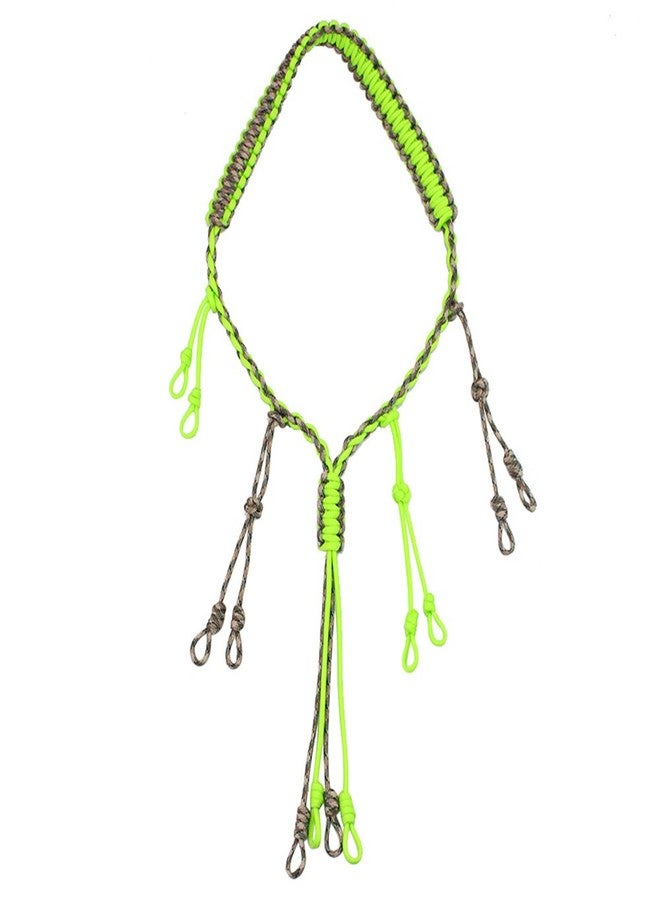 PSKOOK Duck Call Lanyard Paracord Hunting Goose Calls 12 Adjustable Loops Outdoor Predator Gear for Pheasant Waterfowl Hand Braided Necklace - Image 1