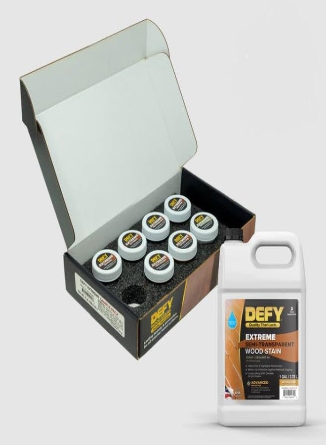 DEFY Extreme semi-Transparent Wood Stain Samples - Color Samples - Image 1