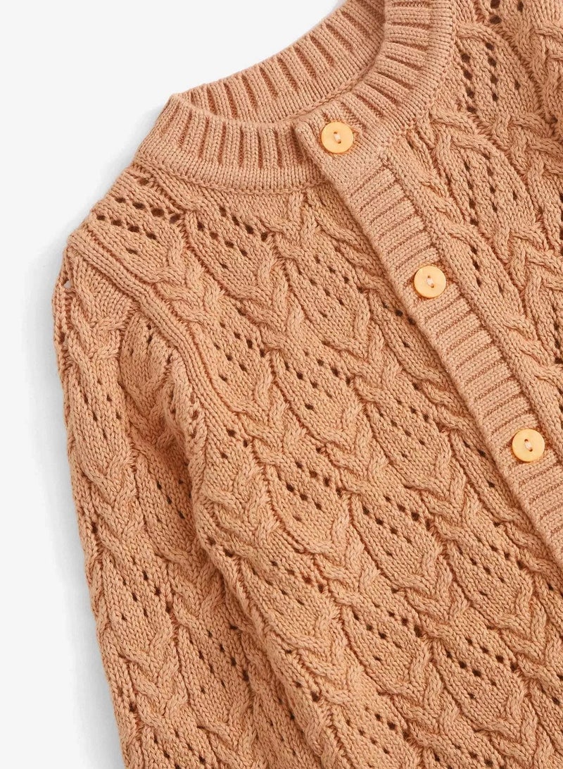 Baby Unisex Button Front Cardigan  - Image 3