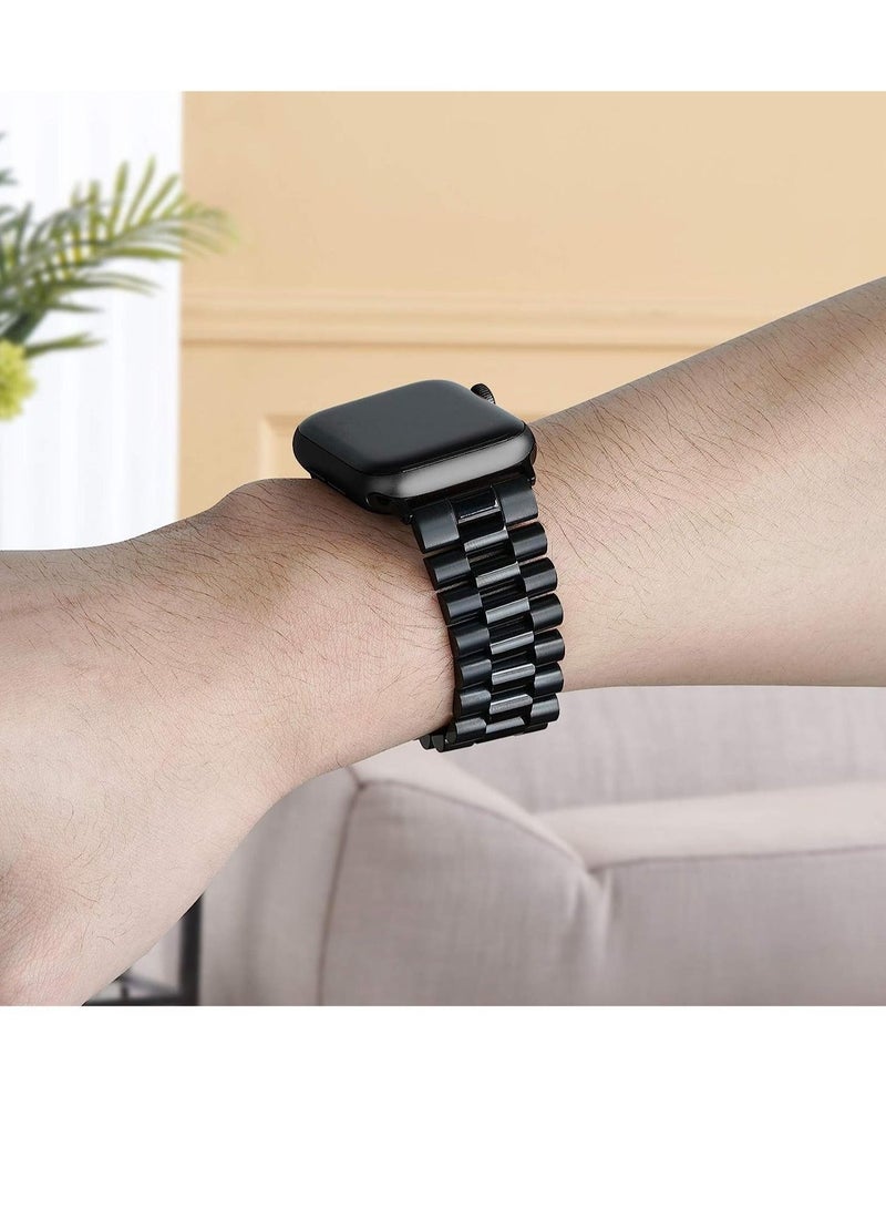 Compatible with Apple Watch Band Series 5 44mm 42mm, Stainless Steel Watch Band with Butterfly Folding Clasp for iWatch Band Series 5/4/3/2/1 - Image 5