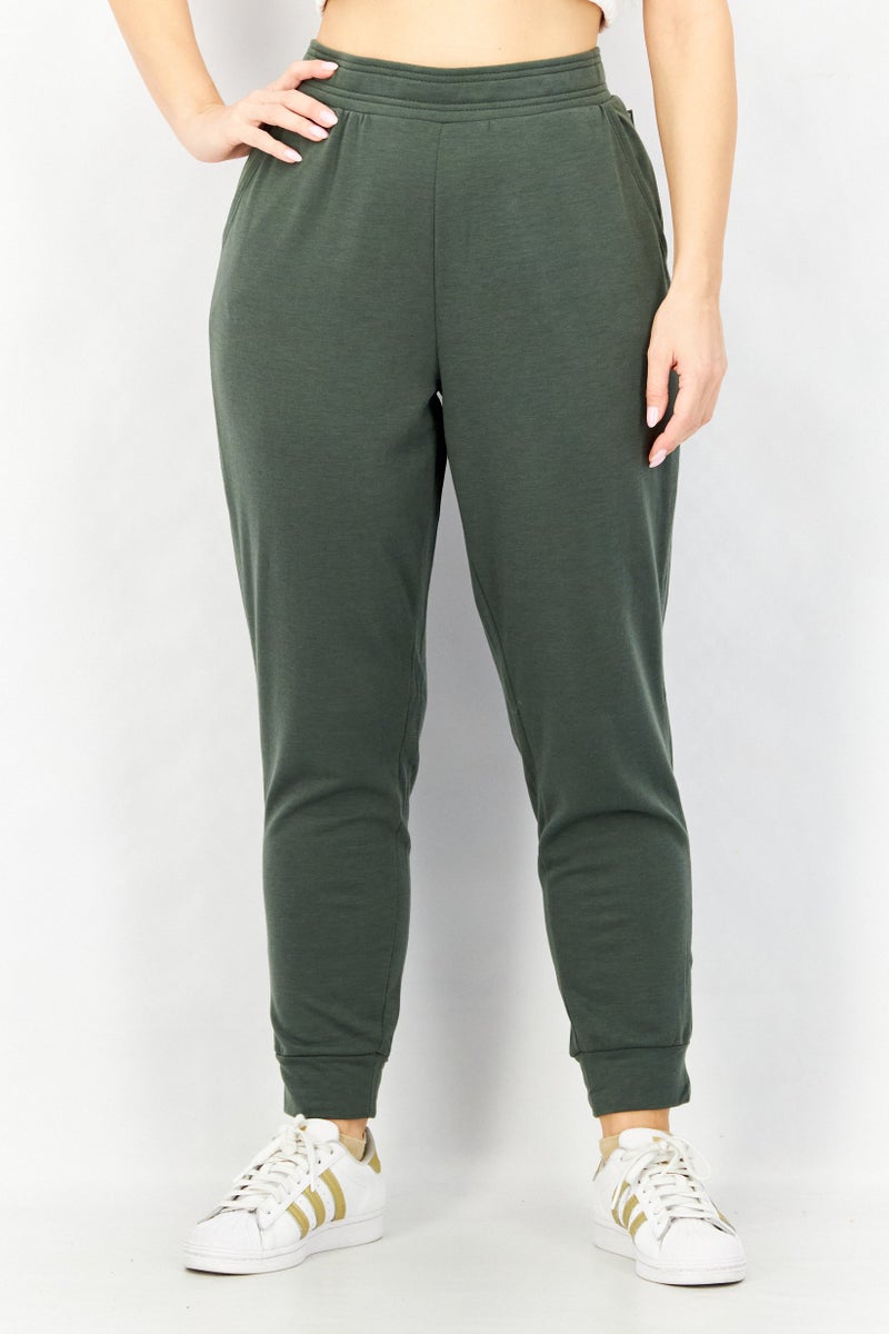 Eddie Bauer Women 2 Pieces Wide Leg Plain Trouser Pants, Black/Olive  - Image 4
