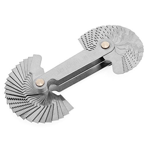 OriGlam Screw Thread Pitch Cutting Gauge Tool, Stainless Steel Metric Screw Pitc - Image 1