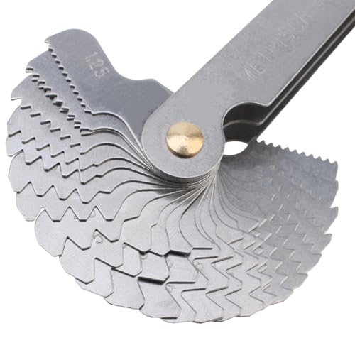 OriGlam Screw Thread Pitch Cutting Gauge Tool, Stainless Steel Metric Screw Pitc - Image 5