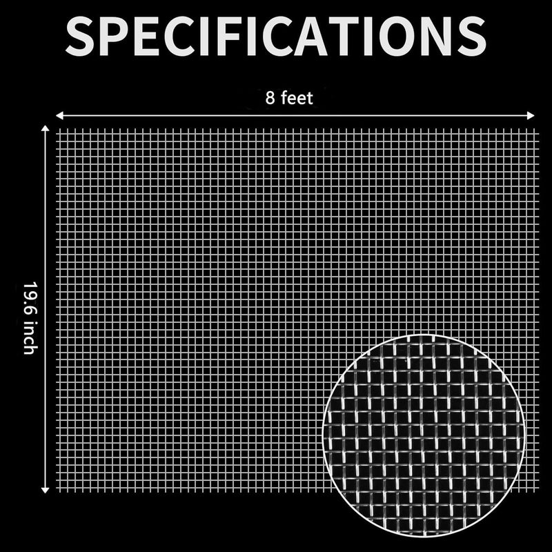 Jaliwala Jaliwala 304 Stainless Steel Screen 10 Mesh Metal Mesh Screen 196 inch X 8 ft50cm X 244cm Wire Diameter 061mm Hard and Heat Resisting  - Image 3