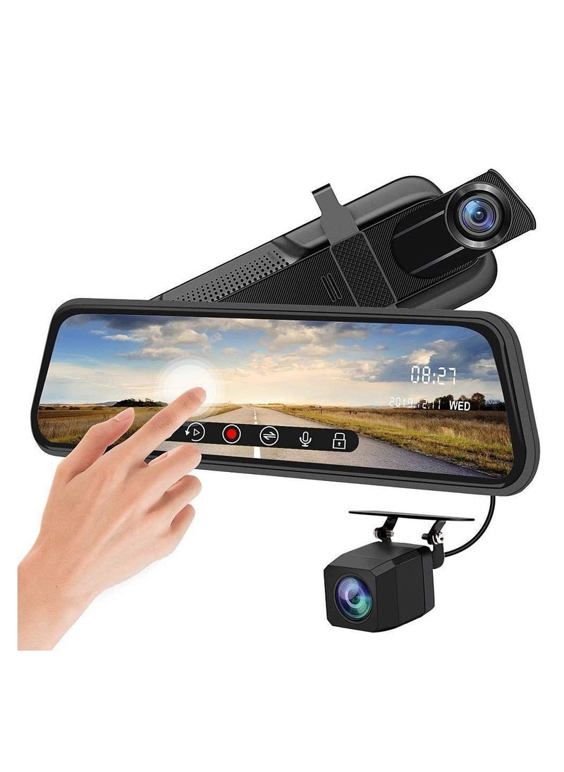 Car Front Mirrors Equipped With A 4K Front And Rear Dash Cam - From Denx